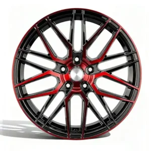 18 Inch Black and Red Concave Wheels