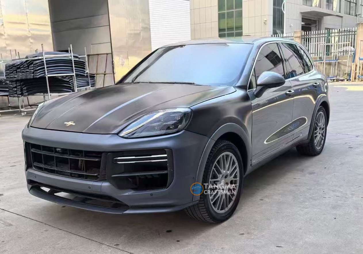 Cayenne old modified new 9Y0.2 Turbo GT front bumper assembly