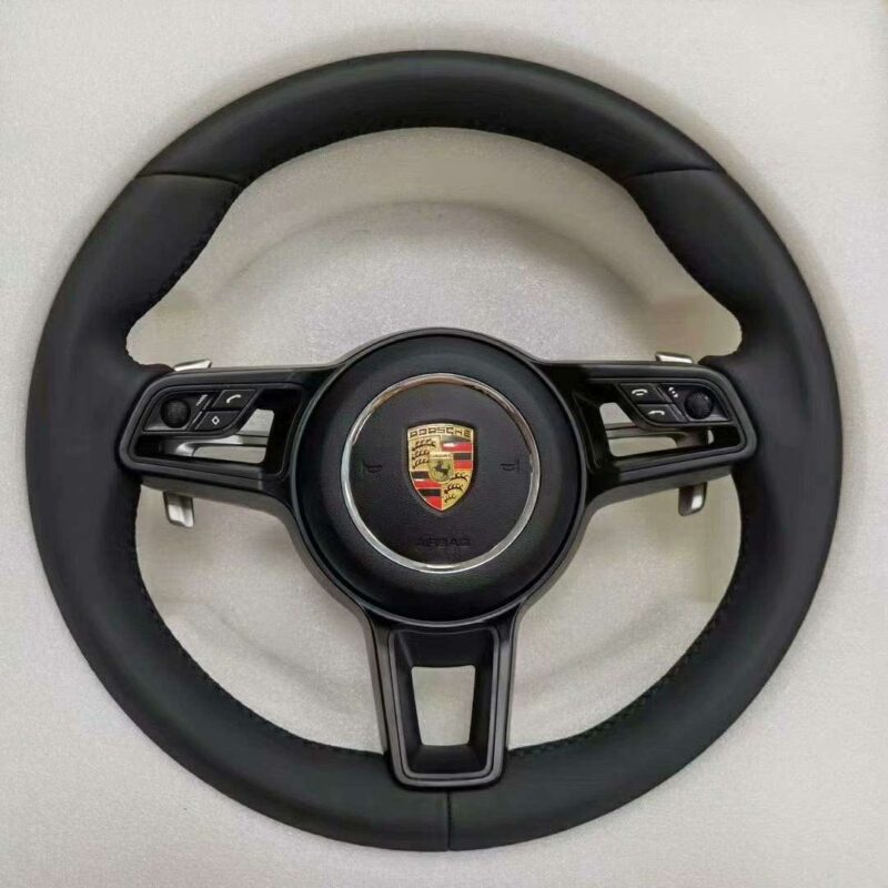 Porsche Carbon Steering Wheel for Cayenne Macan Panamera: Premium Custom Carbon Fiber Upgrade with OEM Fitment and Fully Customizable Design Options. - Image 2