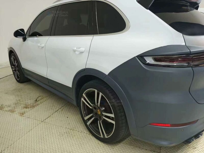 Porsche Cayenne modified 958 to 2024 body kit with 3D Laser-Engineered OEM fitment, Polymer Hybrid flares, and Turbine AirFlow™ design. Direct bolt-on. - Image 7