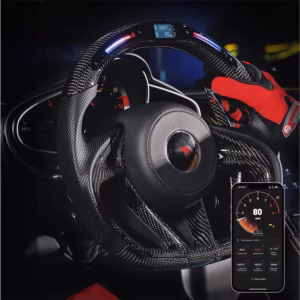 LED Carbon Fiber Steering Wheel for BMW Benz Audi VW