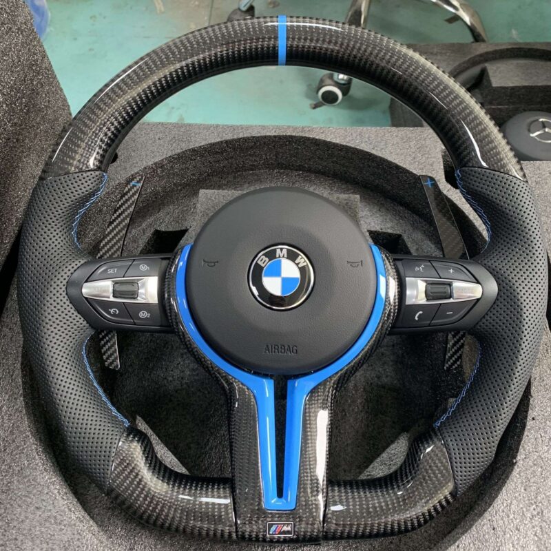 BMW M3 M6 Carbon Fiber Steering Wheel T-Shape (No Airbag) - Image 2