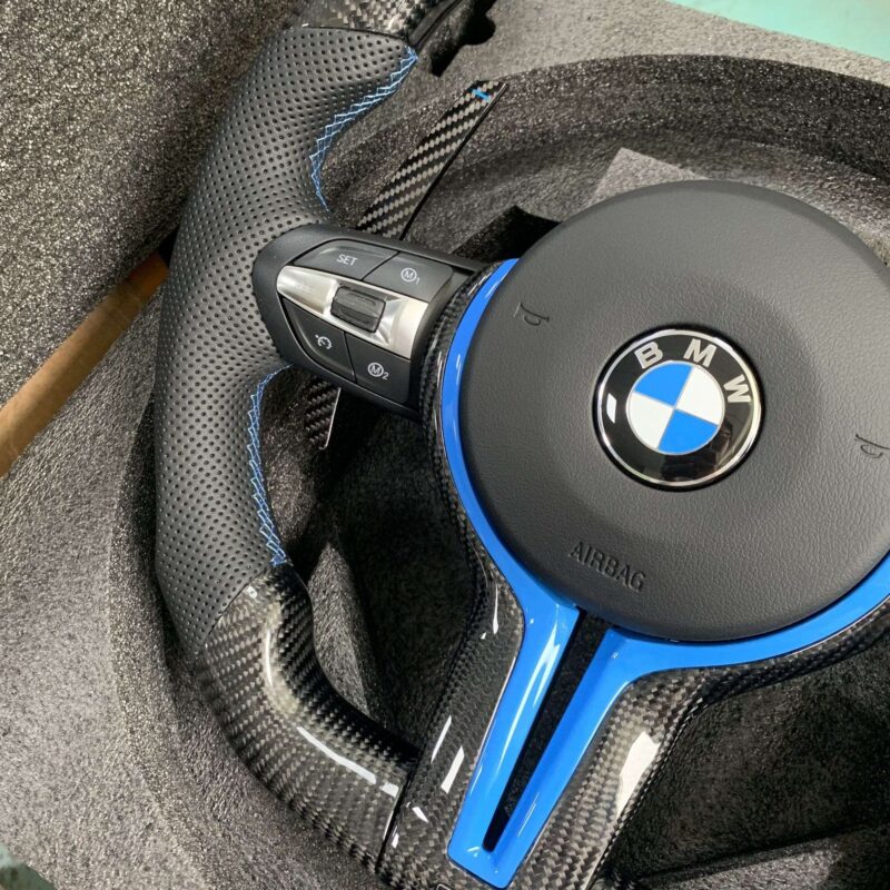 BMW M3 M6 Carbon Fiber Steering Wheel T-Shape (No Airbag) - Image 5