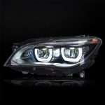 BMW 7 Headlight Assembly 09-15 F01 02 Modified M5 LED Double Blue Eyebrow
