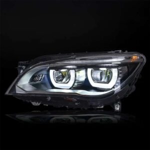 BMW 7 Headlight Assembly 09-15 F01 02 Modified M5 LED Double Blue Eyebrow