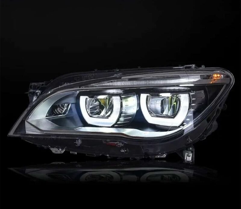 BMW 7 Headlight Assembly 09-15 F01 02 Modified M5 LED Double Blue Eyebrow