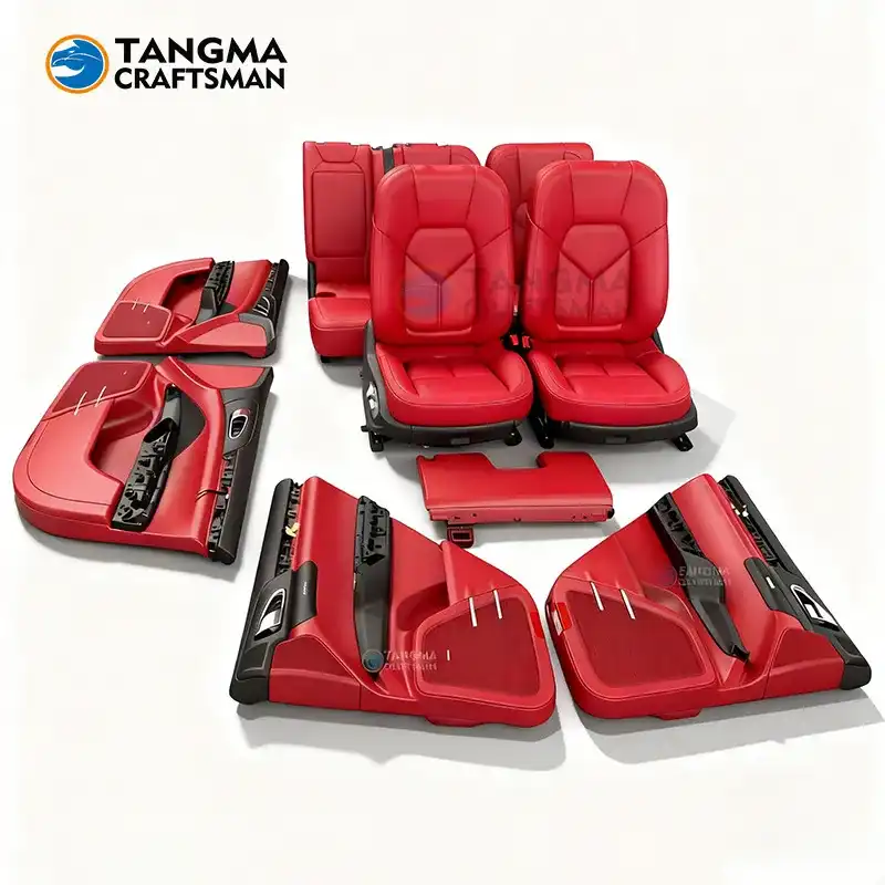Porsche interior seat Bordeaux red modified upgradePorsche interior seat Bordeaux red modified upgrade