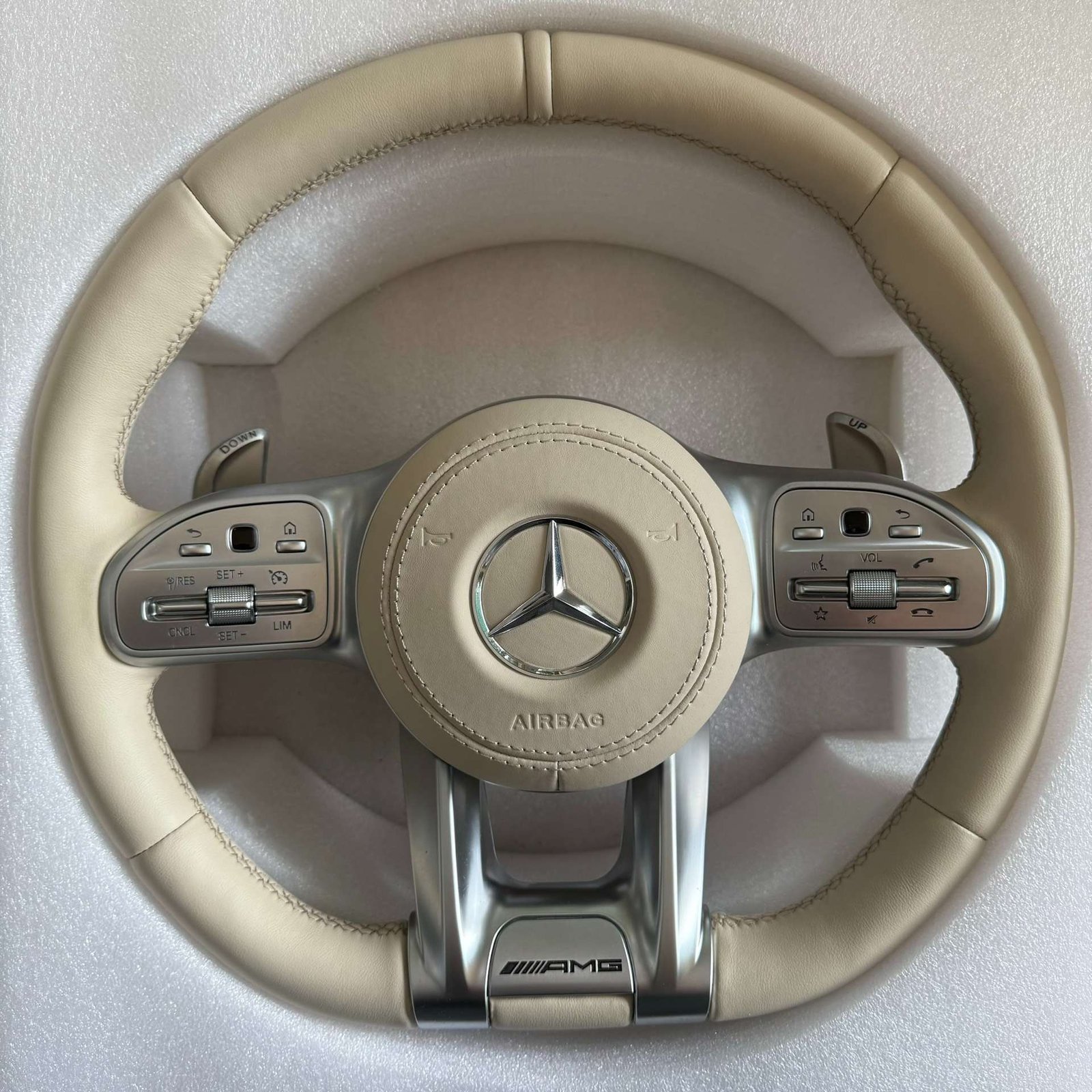 BENZ steering wheel upgrade - OEM fit leather style