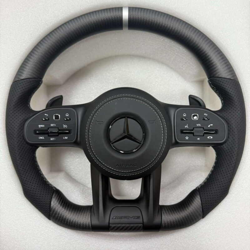 Benz Carbon Fiber Steering Wheel 809 Assembly Upper Lower Carbon Fiber Trim - High-Quality Mercedes Benz Custom Interior Modification, Perfect OEM Fitment - Image 5