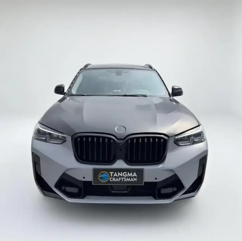 bmw x3 2010 modified F25 Upgrade X3M style large carbon fiber surrounds at the front and rear | 3D scanning original data adaptation | Aerodynamic dominant design | Original LCI year seamless coverage - Image 2