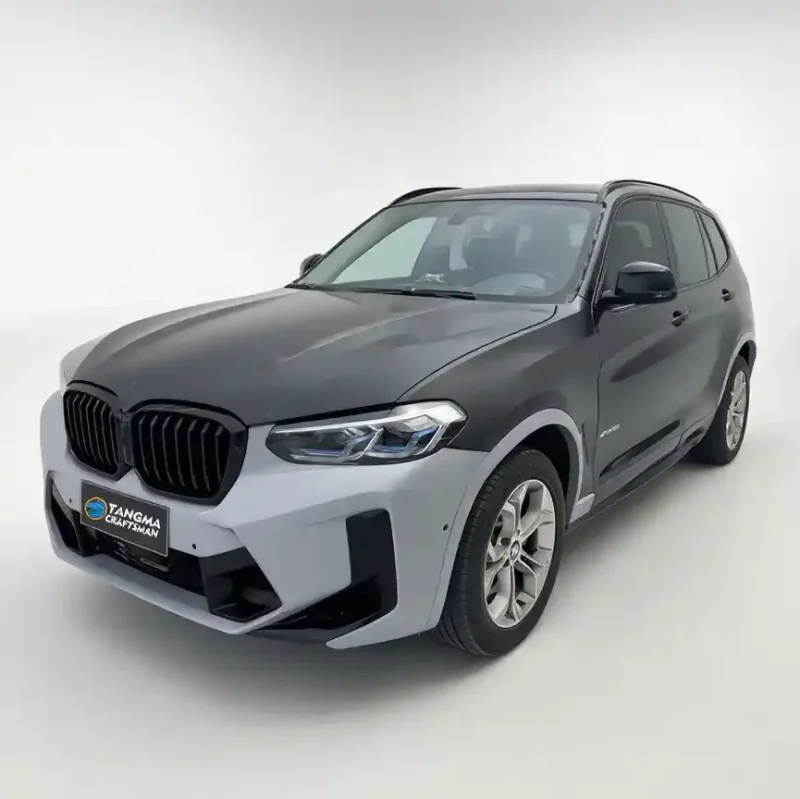 bmw x3 2010 modified F25 Upgrade X3M style large carbon fiber surrounds at the front and rear | 3D scanning original data adaptation | Aerodynamic dominant design | Original LCI year seamless coverage - Image 4