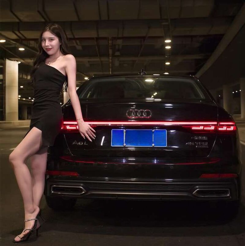 Audi A6L upgrades taillights | dynamic through-type LED A8L taillights | Dynamic Lighting Synchronous Technology-Original Data 3D Scanning Accurate Adaptation - Image 4
