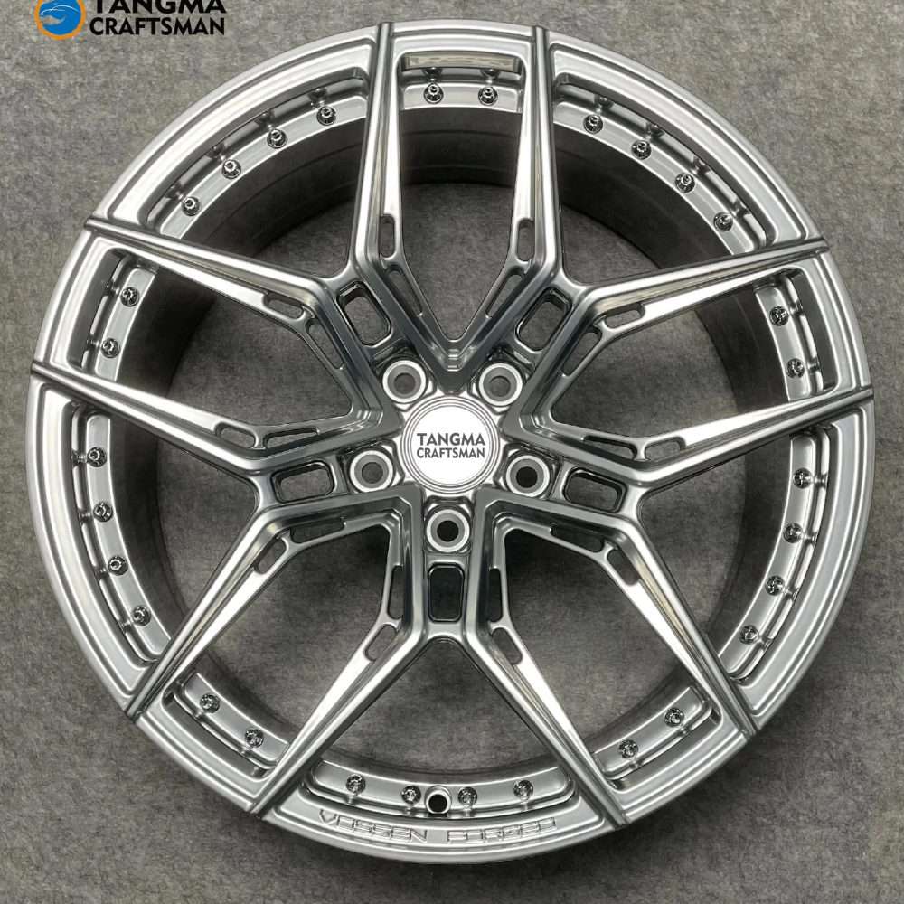 22" Forged Wheel Lightweight Alloy Rim for Trucks and SUVs – 5x114.3 Bolt Model – Matte Black/Gunmetal – JWL Certified