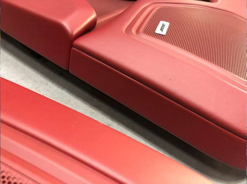 Porsche interior upgrade Cayenne/Macan/Panamera full series (2010-2024) Bordeaux red luxury renewal package | Seat + instrument panel + four door panels + armrests 360° full coverage | (laser engraved stitching diamond quilting process) | non-destructive embedded packaging - Image 9