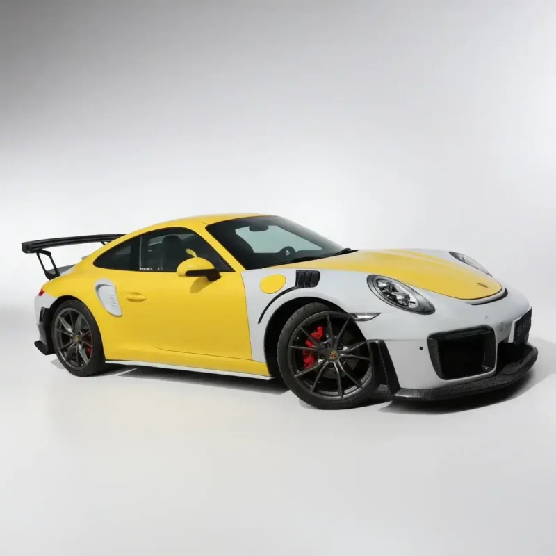 Porsche 911 992 modified GT3 RS kit carbon fiber hood adjustable rear wing original factory adaptation 3D scanning modification lightweight - Image 11