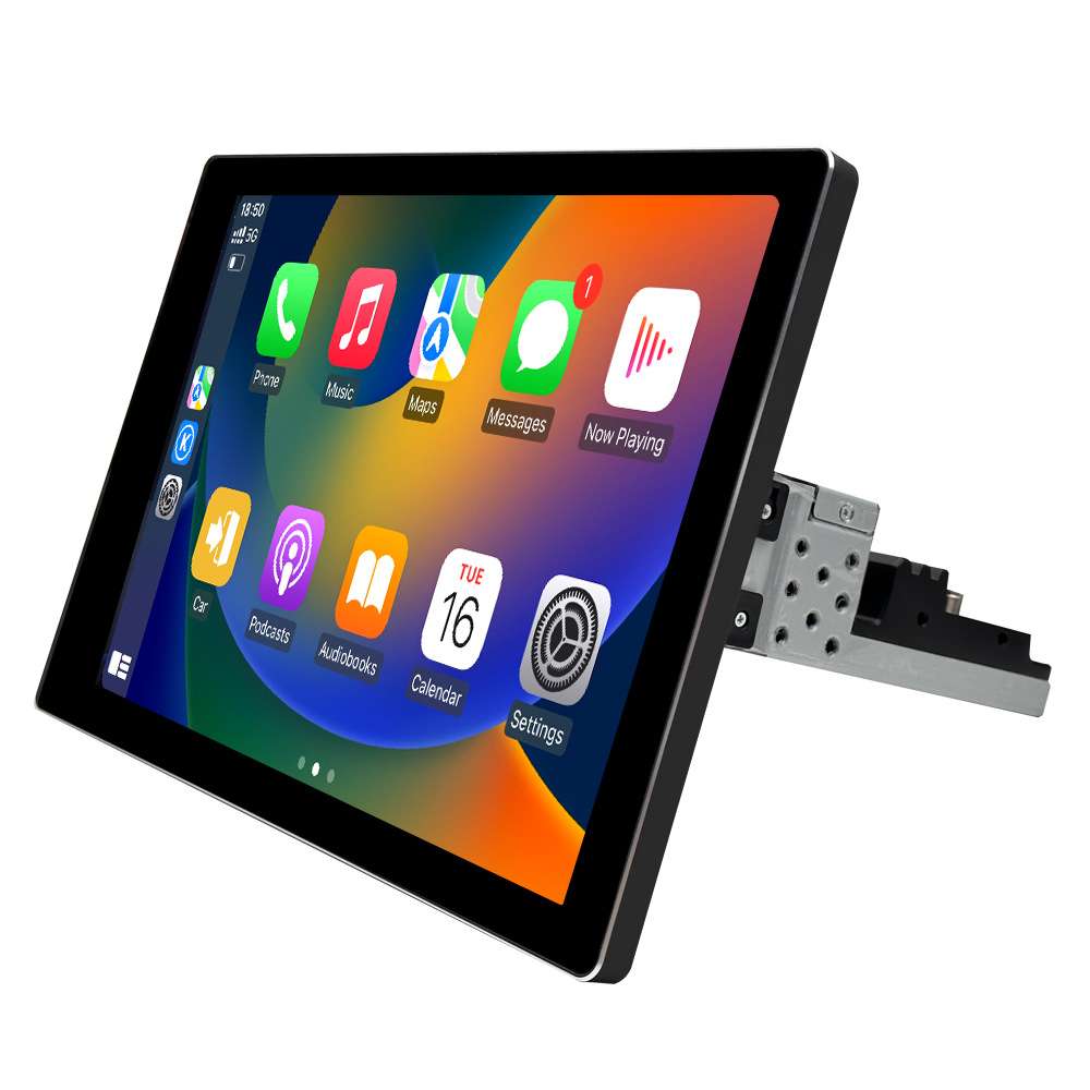 Car Multimedia System 360° Rotation with GPS Navigation 13 Inch Android Dual-core 1920×1200 Touch Screen for Audi BMW Ford Toyota - Radio Rear View Camera, Compatible with Android Auto and CarPlay