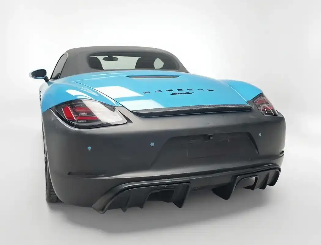 Porsche 987 old model to 718 new model appearance kit, including front bumper assembly, rear spoiler, tailpipe, side air vents, perfect fit for 987 series models