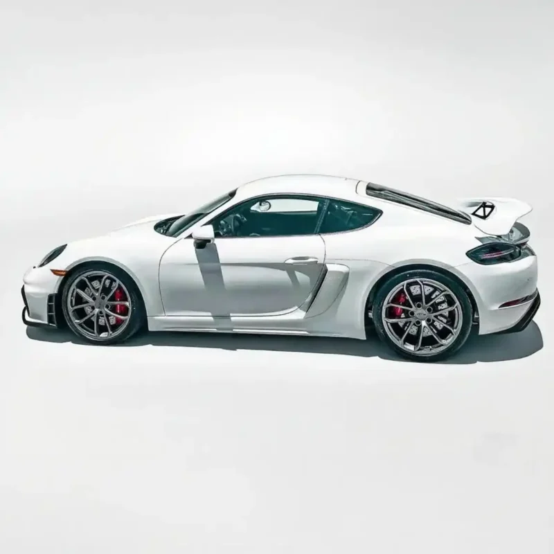 Porsche 987 old model to 718 new model appearance kit, including front bumper assembly, rear spoiler, tailpipe, side air vents, perfect fit for 987 series models