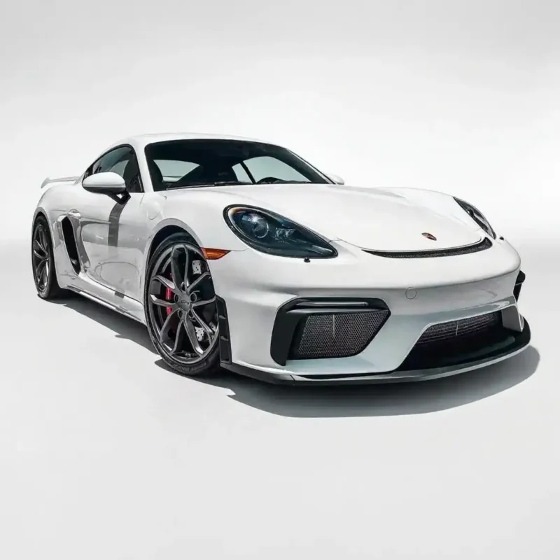 Porsche 987 old model to 718 new model appearance kit, including front bumper assembly, rear spoiler, tailpipe, side air vents, perfect fit for 987 series models