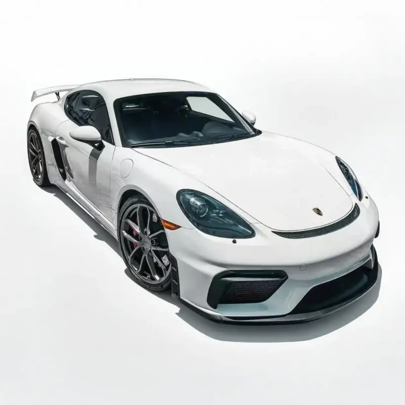 Porsche 987 old model to 718 new model appearance kit, including front bumper assembly, rear spoiler, tailpipe, side air vents, perfect fit for 987 series models