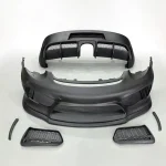 Porsche 987 old model to 718 new model appearance kit, including front bumper assembly, rear spoiler, tailpipe, side air vents, perfect fit for 987 series models