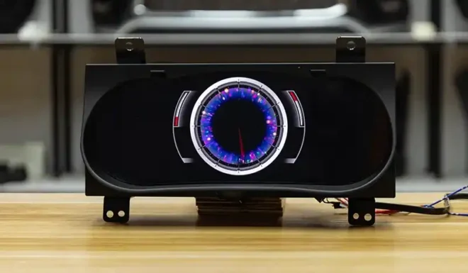 Yes. The Digital Cluster Dashboard LED supports multiple UI modes, including Sport, Comfort, and Simple, allowing drivers to customize the display style.