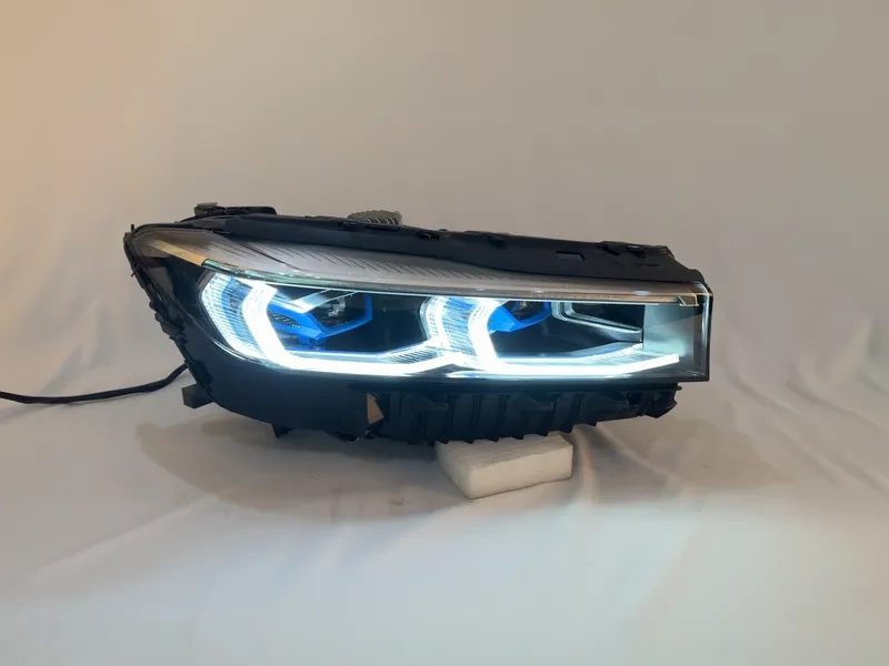 16+ BMW G12 LED Headlights Blue Frame DRL Assembly