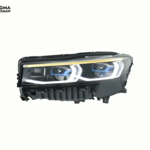 16+ BMW G12 LED Headlights Blue Frame DRL Assembly