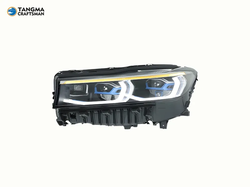 16+ BMW G12 LED Headlights Blue Frame DRL Assembly