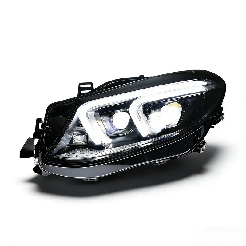 15+ Mercedes GLE LED Headlight Assembly DRL Flowing