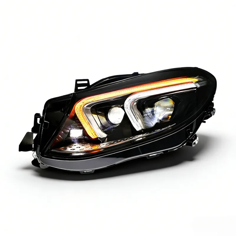 15+ Mercedes GLE LED Headlight Assembly DRL Flowing