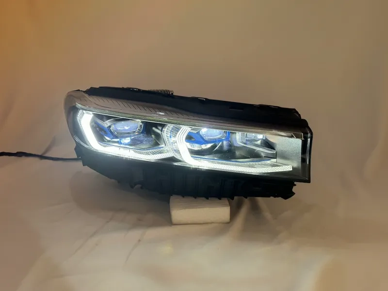 16+ BMW G12 LED Headlights Blue Frame DRL Assembly