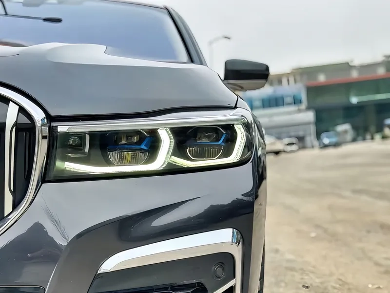 16+ BMW G12 LED Headlights Blue Frame DRL Assembly