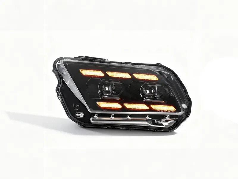 09+ Ford Mustang LED Headlights with DRL Projector