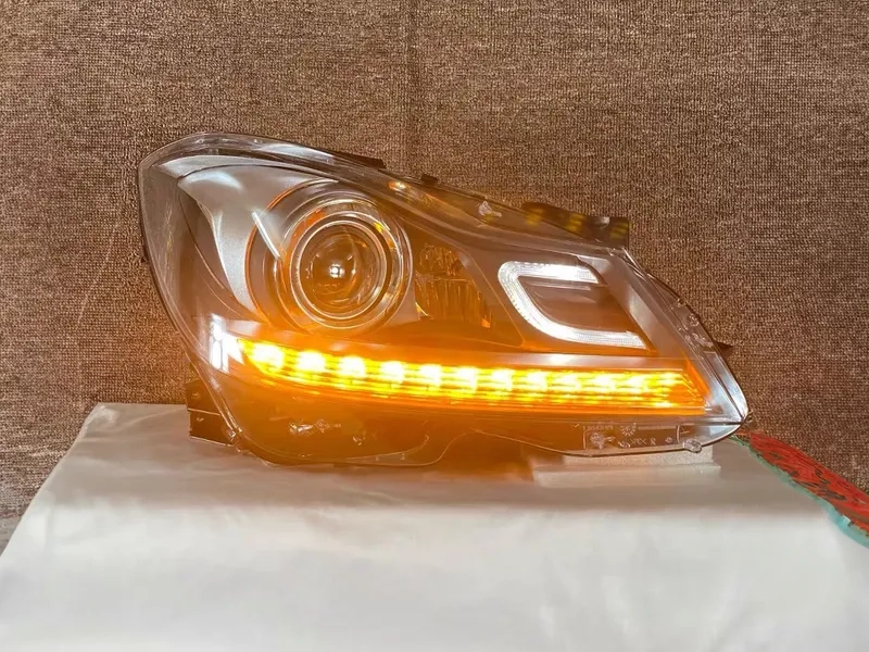 2011+ Mercedes W204 Headlights LED DRL Projector
