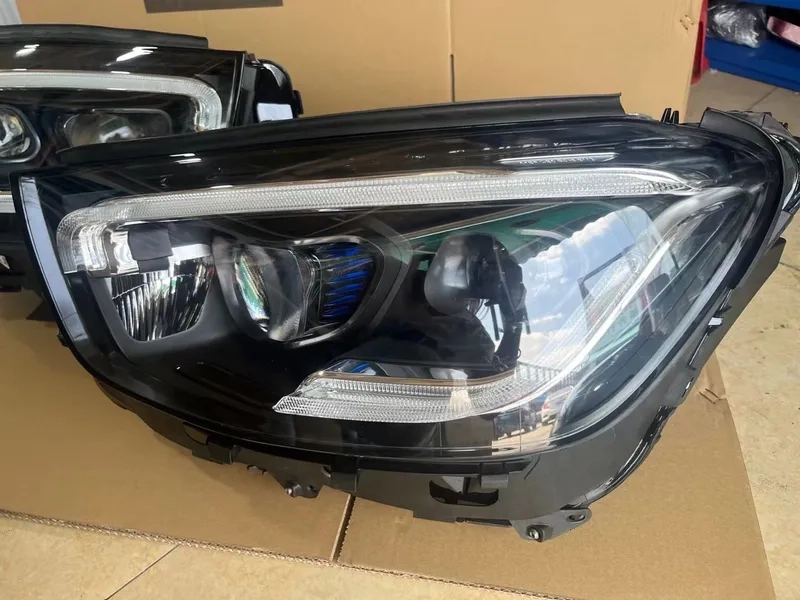 16+ Mercedes GLC LED Headlight X253 Upgrade DRL Installation Result