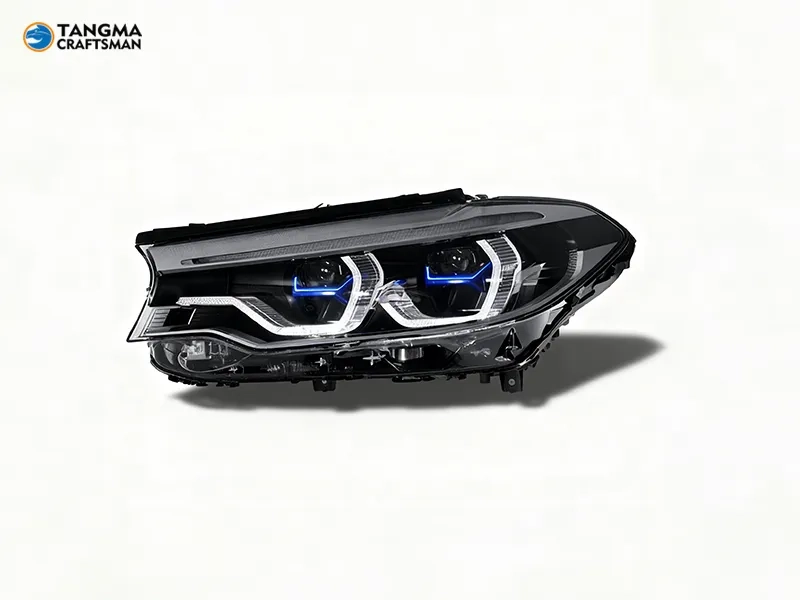 18+ BMW G30 LED Headlights Blue DRL Icon Upgrade