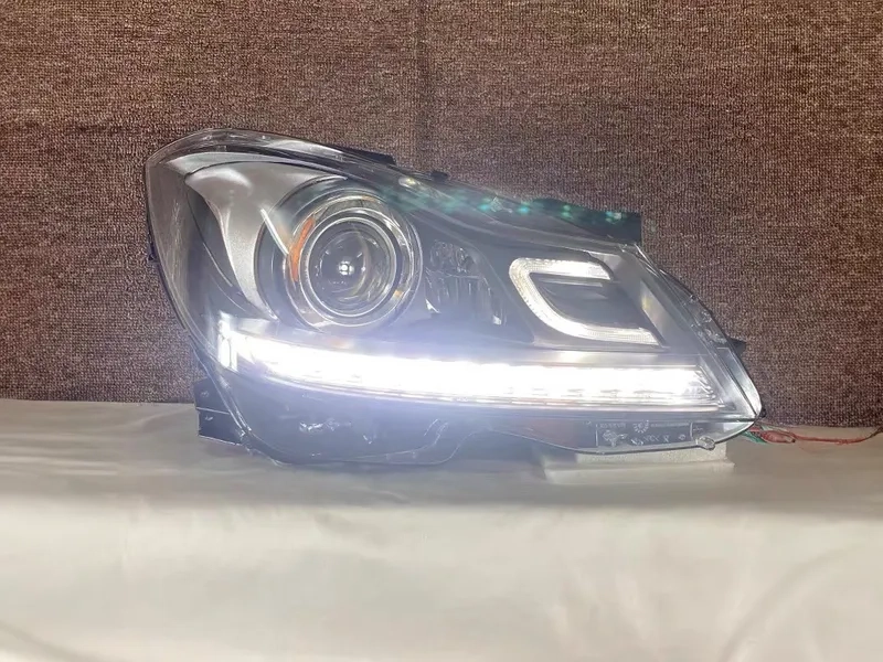 2011+ Mercedes W204 Headlights LED DRL Projector