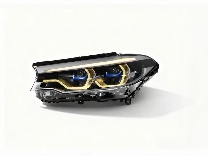 18+ BMW G30 LED Headlights Blue DRL Icon Upgrade