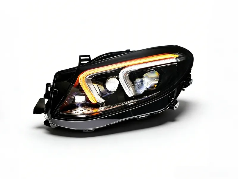 15+ Mercedes GLE LED Headlight Assembly DRL Flowing