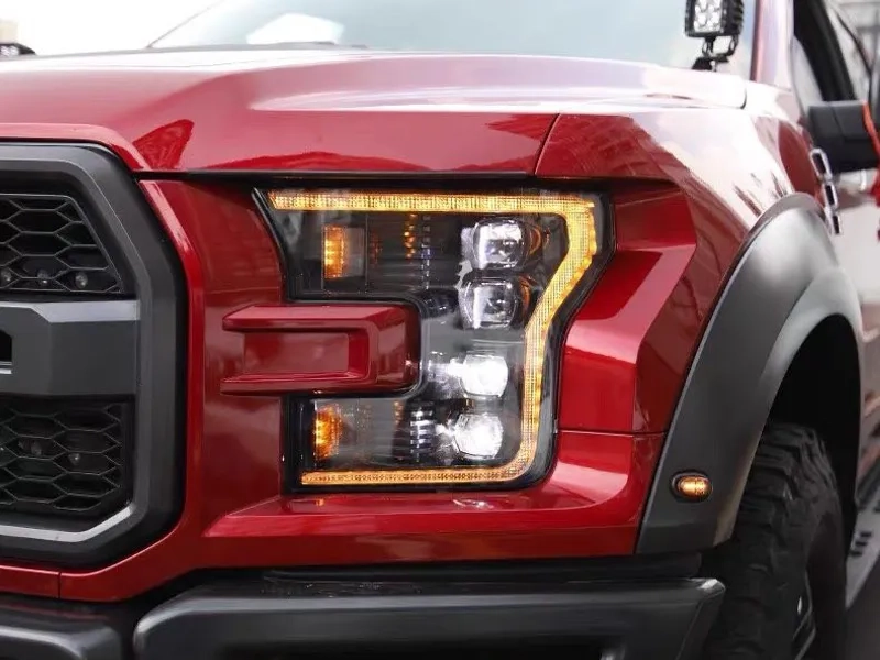 15+ Ford Raptor F150 LED Projector Headlights DRL