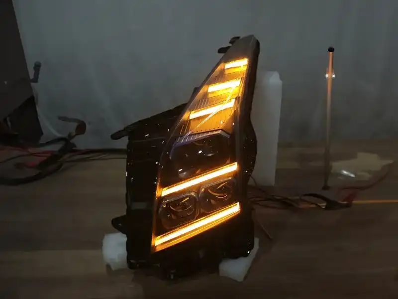 14+ Cadillac ATS LED Headlights Blue DRL Sequential