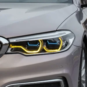 18+ BMW G30 LED Headlights Blue DRL Icon Upgrade