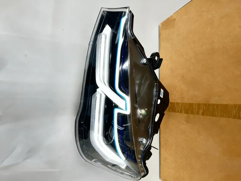 2010+ BMW X3 LED Headlights DRL Blue Bezel