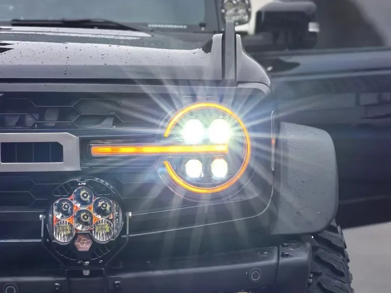 2021+ Ford Bronco LED Headlights Quad Lens DRL