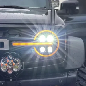 2021+ Ford Bronco LED Headlights Quad Lens DRL
