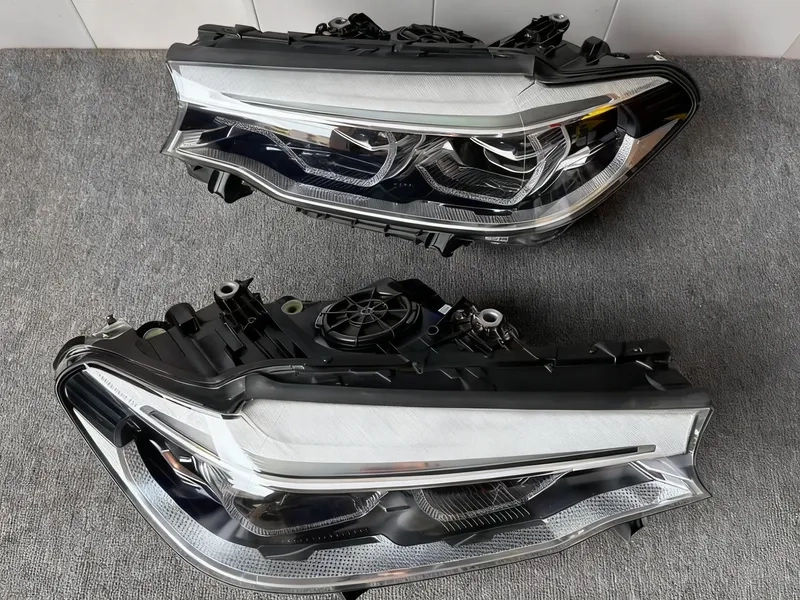 18+ BMW G30 LED Headlights Blue DRL Icon Upgrade