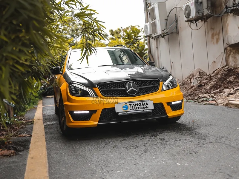 11+ Mercedes W204 Headlights Maybach Style LED