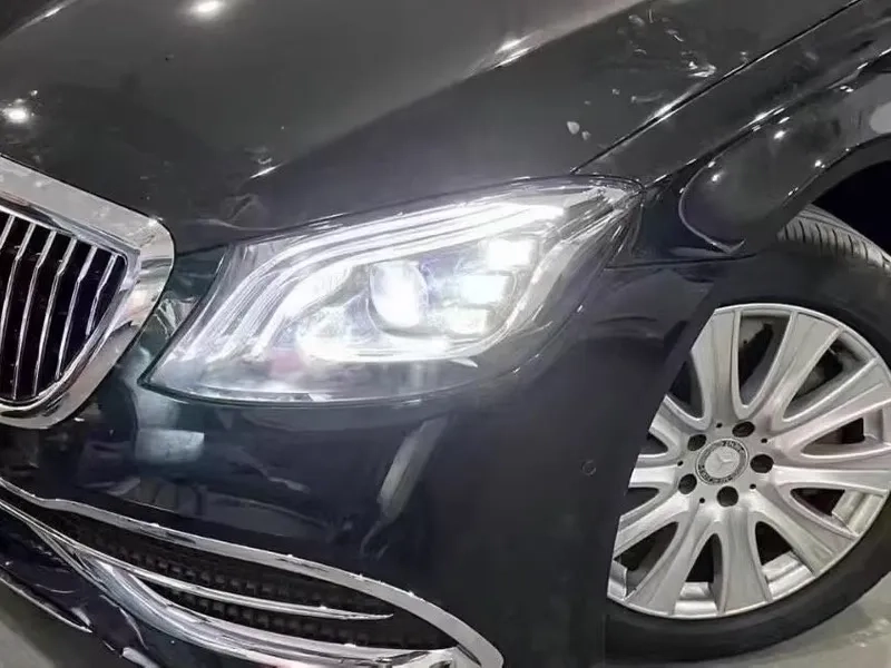 14+ S-Class W222 Headlights Maybach Style LED DRL