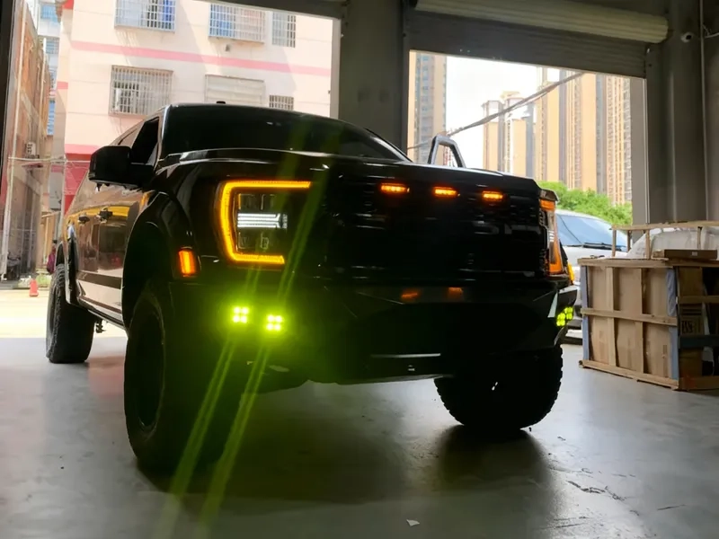 21+ Ford Raptor F150 LED Headlights Scanning DRL